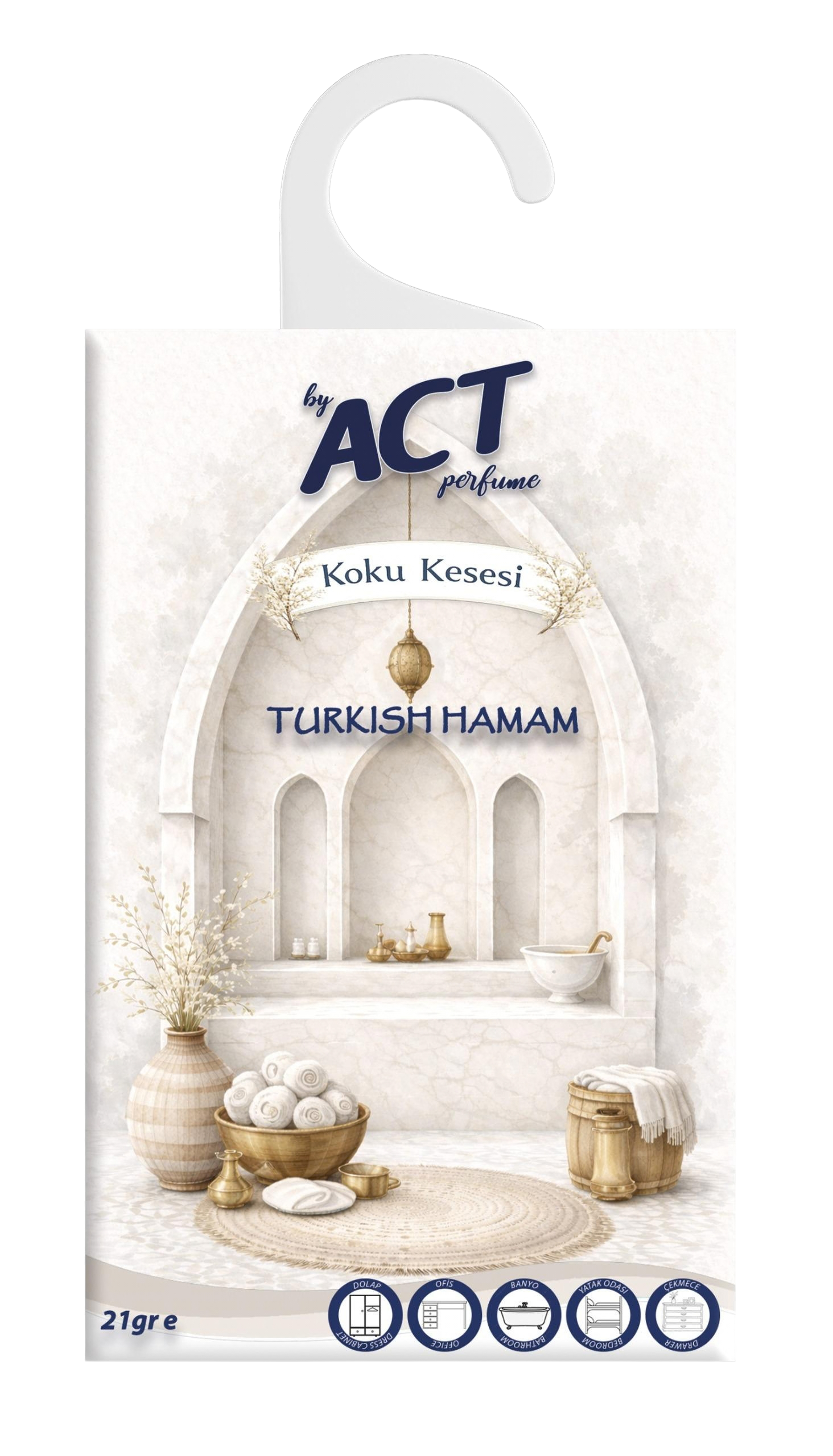 Act Koku Kesesi 21 gr - Turkish Hamam (Dolap, Çekmece ve Ortam Kokusu)
